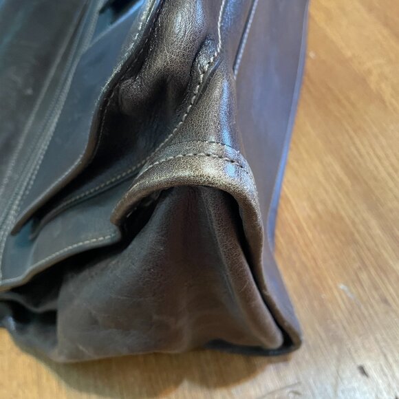 BALLY BROWN LEATHER BRIEFCASE BUSINESS BAG LAPTOP - Picture 15 of 15